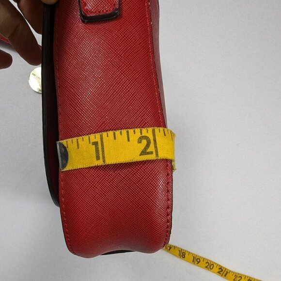 Michael Kors Hamilton Saffiano Leather Large Messenger Bag Azalea Orange - Picture 16 of 16